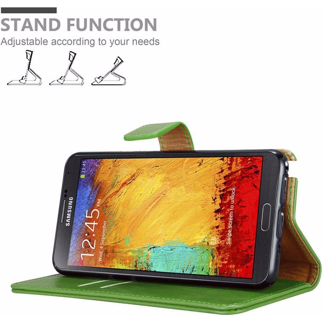Thumbnail - Cadorabo Book Luxury Cover (Samsung Galaxy Note 3 Neo), Smartphone Hülle, Grün