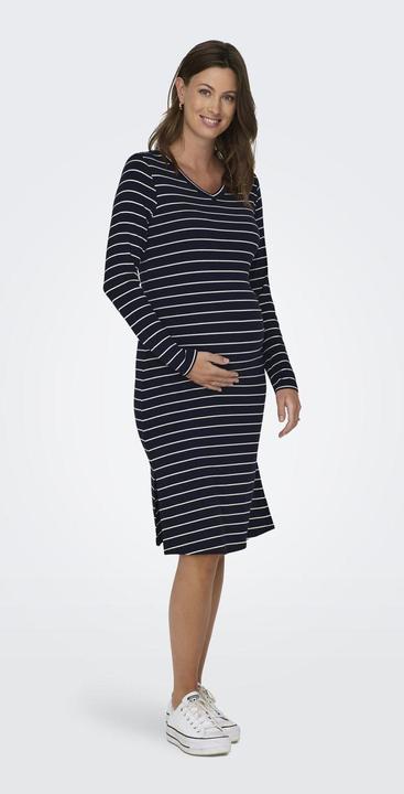 Produktbild Only Maternity Mama V-Ausschnitt Kleid mit langen Ärmeln (M)