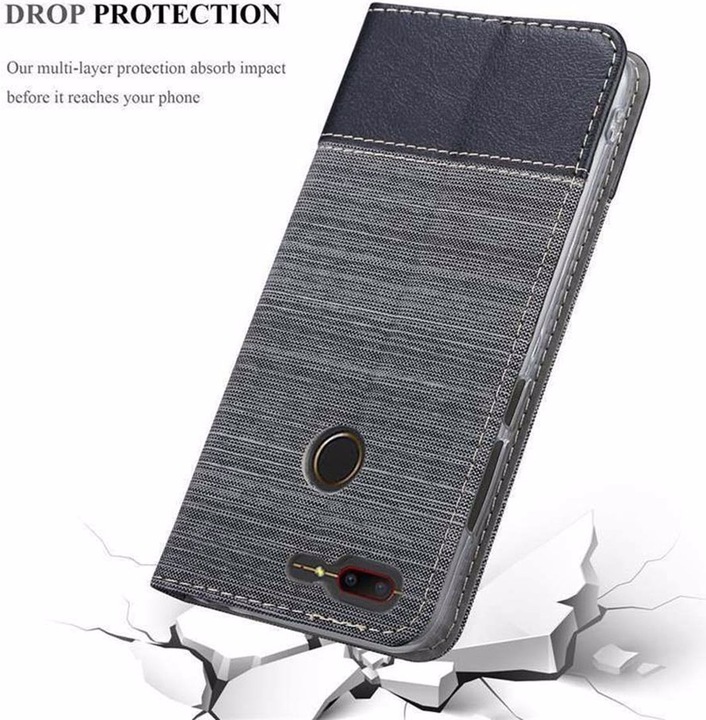 Produktbild Cadorabo Book Jeans Optik Cover (ZTE Nubia N3)
