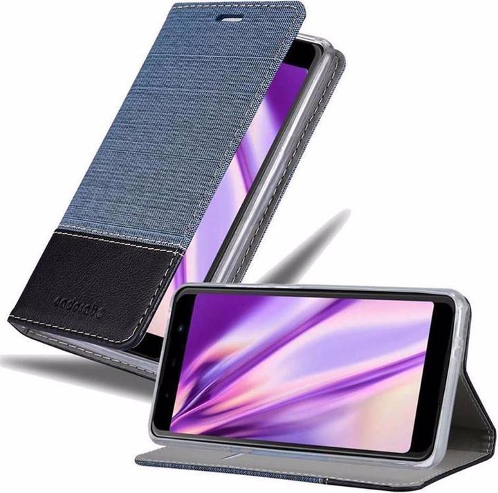 Produktbild Cadorabo Book Jeans Optik Cover (Wiko Lenny 5)