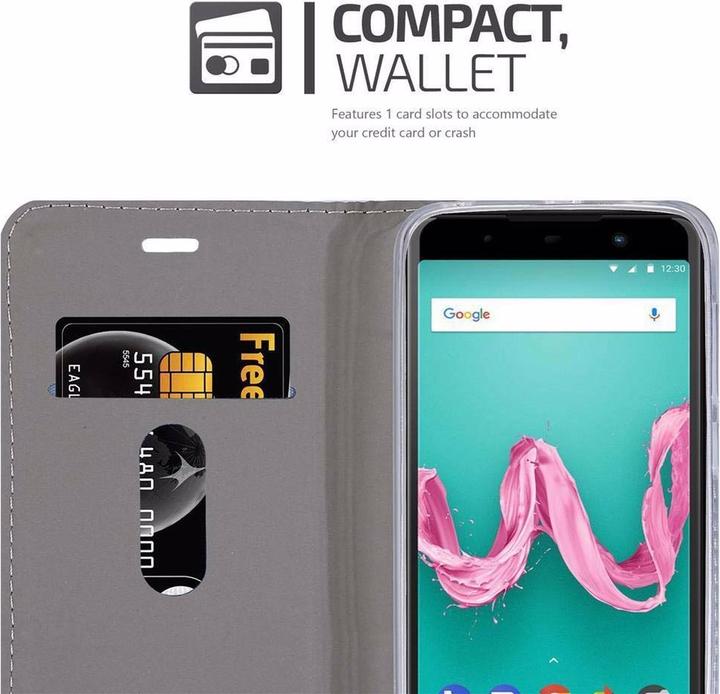 Produktbild Cadorabo Book Jeans Optik Cover (Wiko Lenny 5)