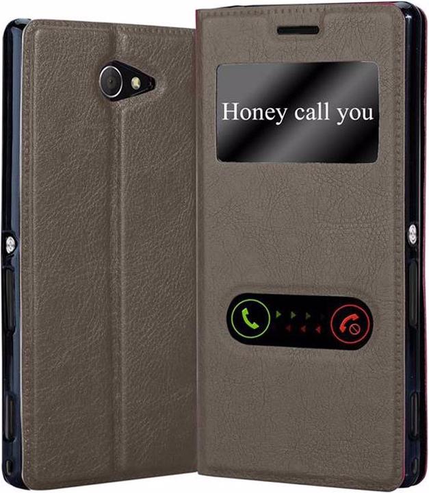 Produktbild Cadorabo Book mit View Doppelfenster Cover (Sony Xperia M2, Sony Xperia M2 Aqua)