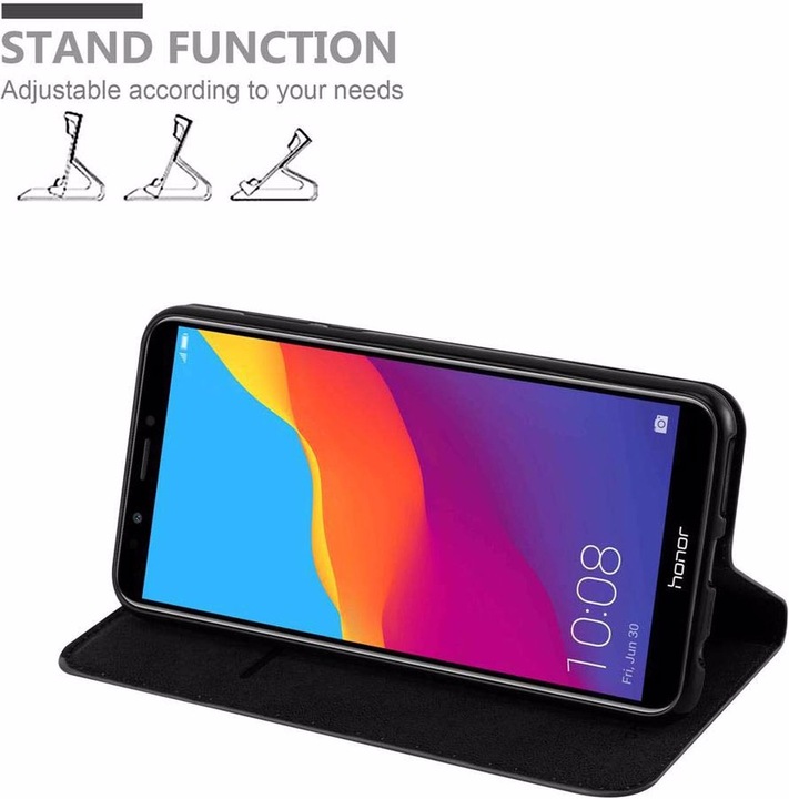 Actual product image Cadorabo Book Invisible Magnet Cover (Honor 7c)