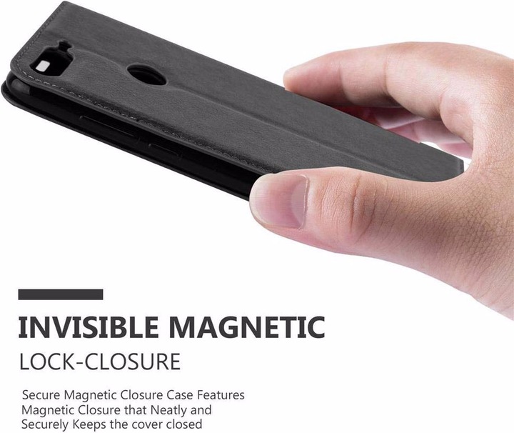 Actual product image Cadorabo Book Invisible Magnet Cover (Honor 7c)