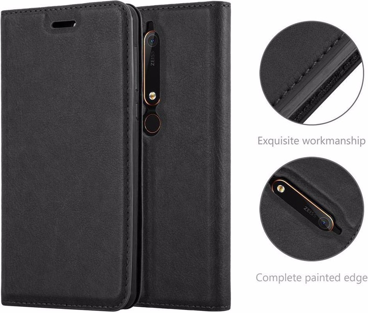 Actual product image Cadorabo Book Invisible Magnet Cover (Nokia 6.1)
