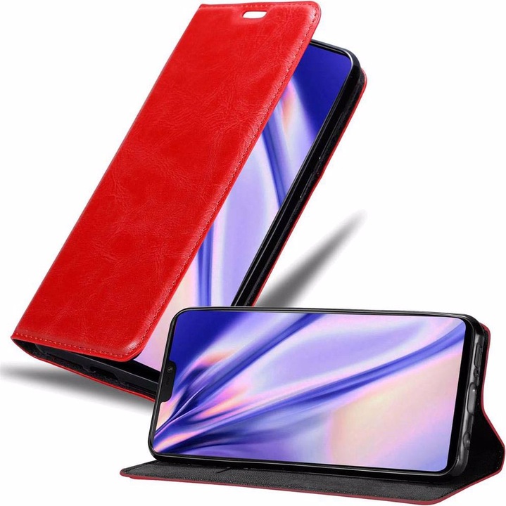 Actual product image Cadorabo Book Invisible Magnet Cover (OnePlus 6)