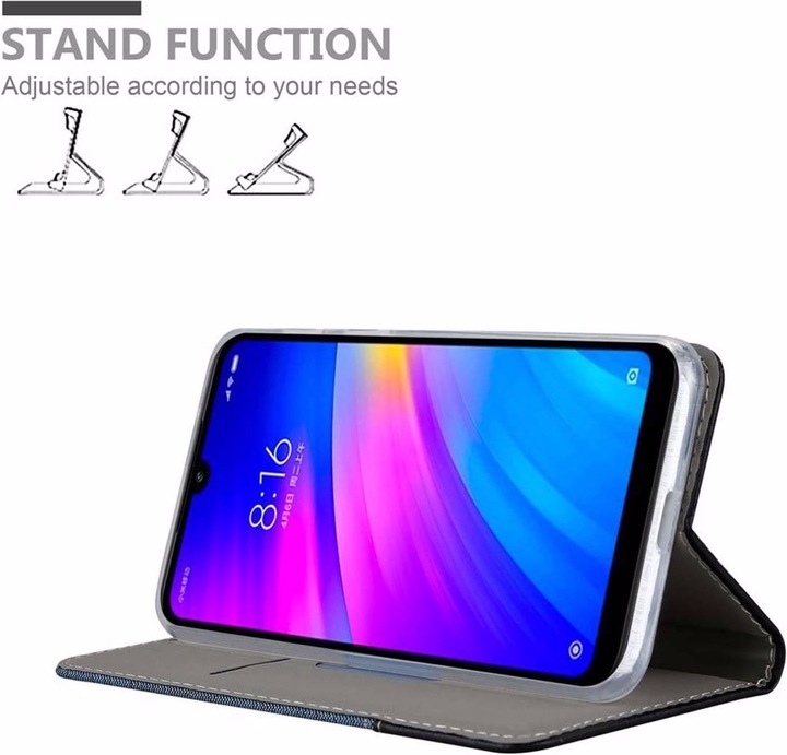 Actual product image Cadorabo Book Jeans Optics Cover (Xiaomi Redmi 7)