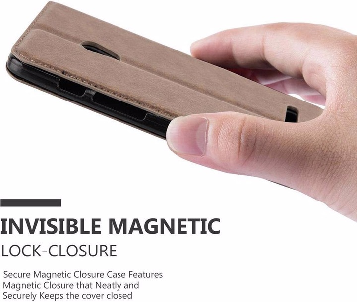 Actual product image Cadorabo Book Invisible Magnet Cover (Asus Zenfone 5 (ZE620KL))