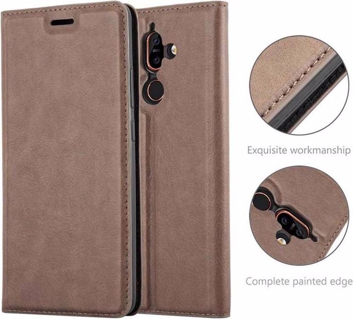 Actual product image Cadorabo Book Invisible Magnet Cover (Nokia 7 Plus)