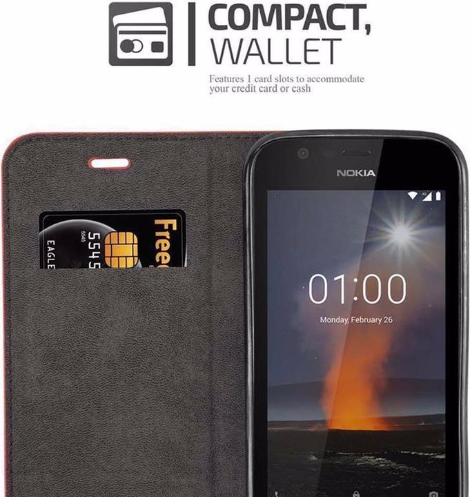 Actual product image Cadorabo Book Invisible Magnet Cover (Nokia 1)