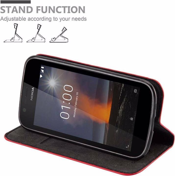 Actual product image Cadorabo Book Invisible Magnet Cover (Nokia 1)
