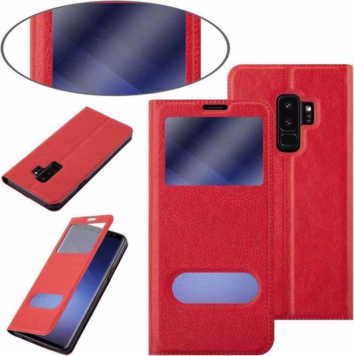 Produktbild Cadorabo Book mit View Doppelfenster Cover (Samsung Galaxy S9+)