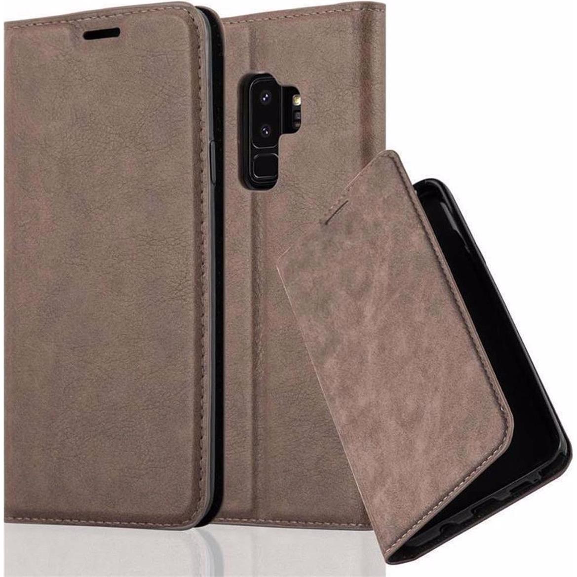 Thumbnail - Cadorabo Book Invisible Magnet Cover (Samsung Galaxy S9+), Smartphone Hülle, Braun