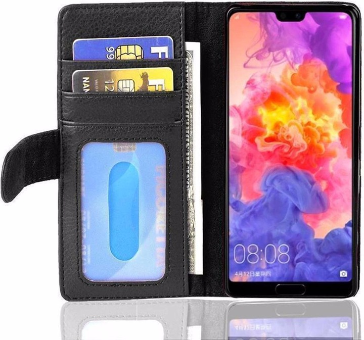 Actual product image Cadorabo Book with 3 card slots cover (Huawei P20)