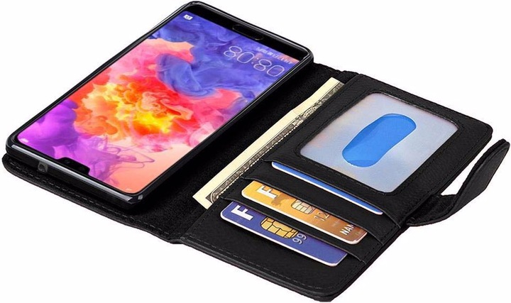 Actual product image Cadorabo Book with 3 card slots cover (Huawei P20)