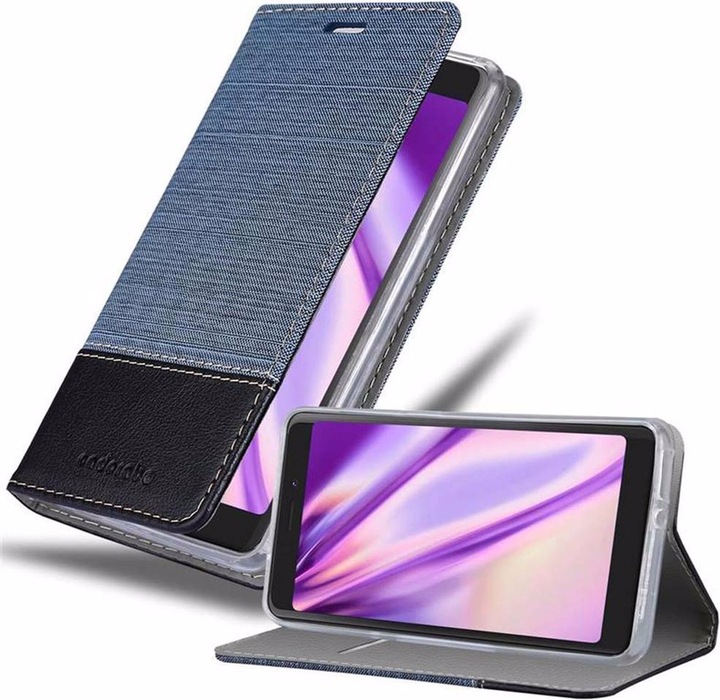 Actual product image Cadorabo Book Jeans Optics Cover (Wiko Tommy 3)
