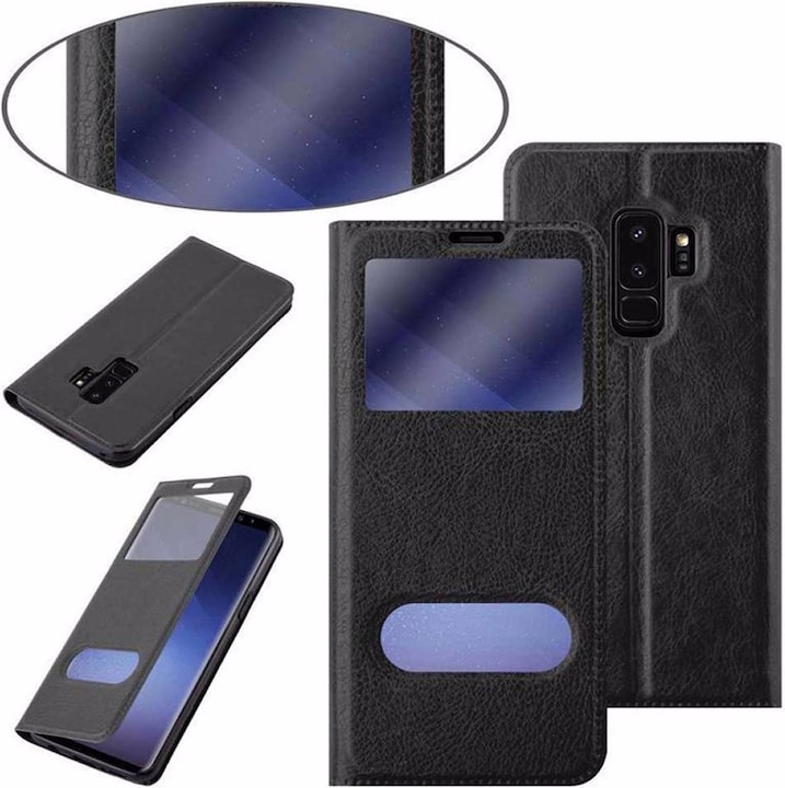Produktbild Cadorabo Book mit View Doppelfenster Cover (Samsung Galaxy S9+)