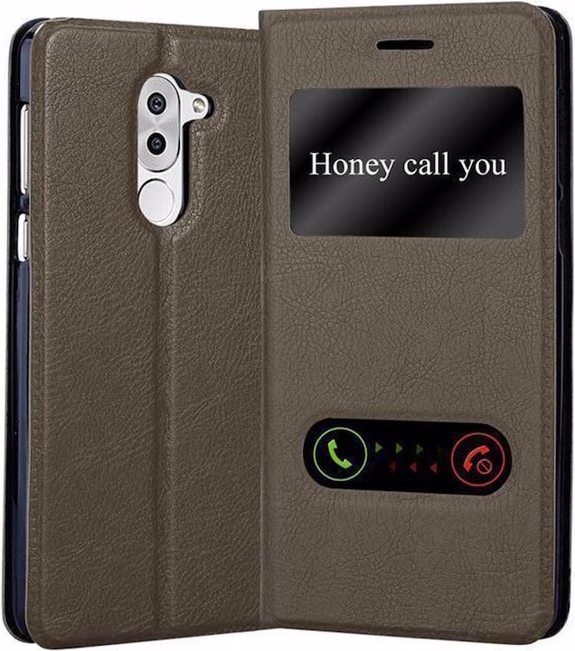 Actual product image Cadorabo Book with View double window cover (Mate 9 Lite, Fee 6X, Huawei GR5)