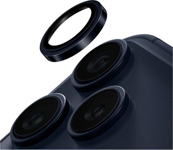 Actual product image Uniq Optix Prime Camera Lens Protector for iPhone 17 Pro / iPhone 17 Pro Max with Applicator Navy Bl (1 pcs., Apple iPhone 17 Pro, Apple iPhone 17 Pro Max)