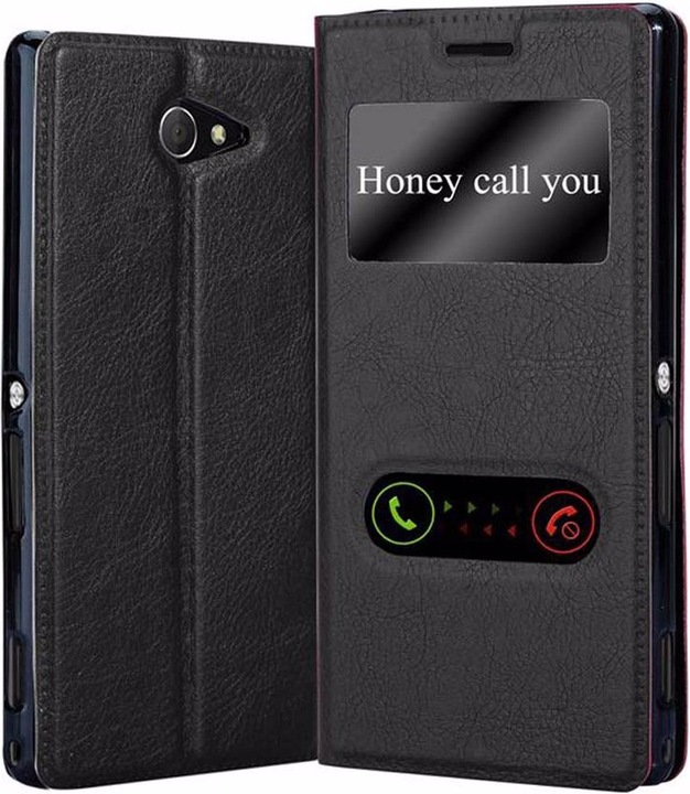 Produktbild Cadorabo Book mit View Doppelfenster Cover (Sony Xperia M2, Sony Xperia M2 Aqua)