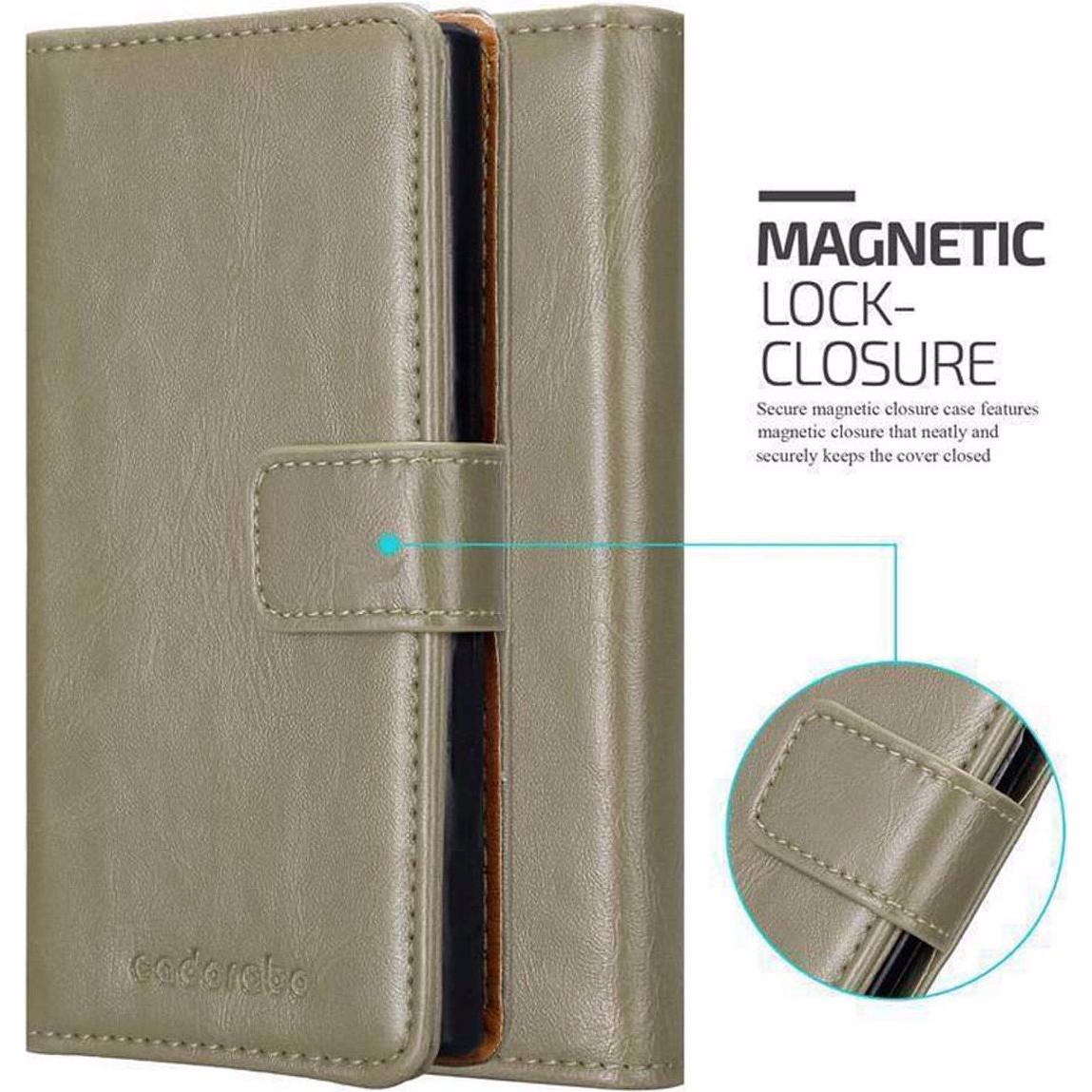 Thumbnail - Cadorabo Book Luxury Cover (LG K4), Smartphone Hülle, Braun
