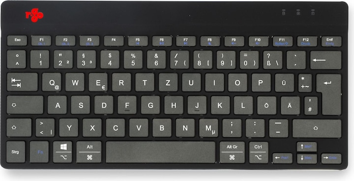 Actual product image R-Go Tools R-Go Compact Break ergonomic keyboard, QWERTZ (DE), bluetooth, black (DE, Wireless)