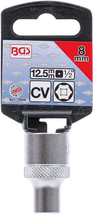 Image du produit BGS Douille pour clé, six pans 12,5 mm (1/2") 8 mm (8 mm)