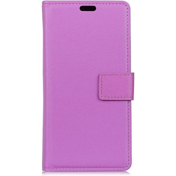 MU Classic Classic II Leder Bookcover Series (Motorola Moto G6 Plus), Smartphone Hülle, Violett