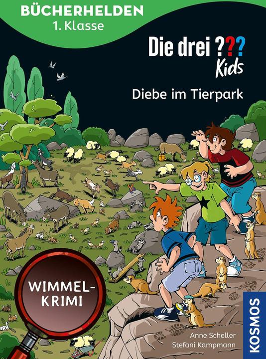 Kosmos Die drei??? Kids, Bücherhelde 1. Klasse, Diebe im Tierpark (Deutsch, Anne Scheller, 2025)