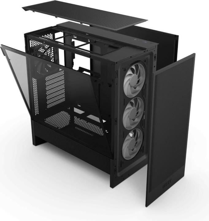 Produktbild NZXT H5 Flow RGB ( 2024 ) (schwarz, Tempered Glass) (ATX, Mini-ITX, mATX, E-ATX)