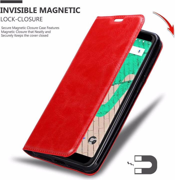 Actual product image Cadorabo Book Invisible Magnet Cover (Wiko View Max)