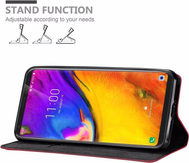 Actual product image Cadorabo Book Invisible Magnet Cover (LG V35 ThinQ)