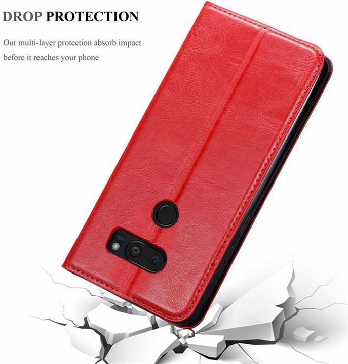 Actual product image Cadorabo Book Invisible Magnet Cover (LG V35 ThinQ)