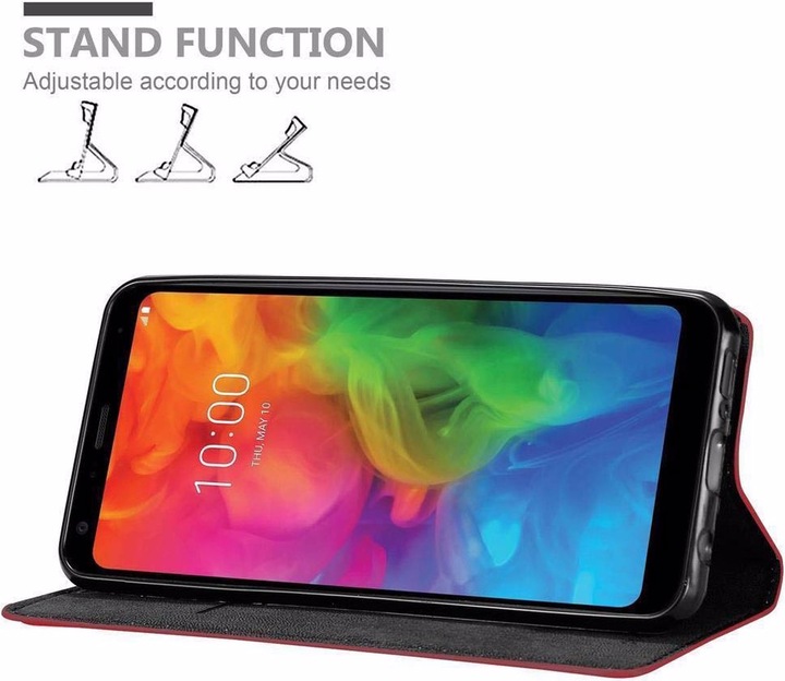 Actual product image Cadorabo Book Invisible Magnet Cover (LG Q7a)