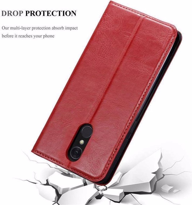 Actual product image Cadorabo Book Invisible Magnet Cover (LG Q7a)