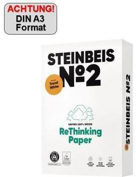 Actual product image Steinbeis Copying paper blue angel A3 88334287 Recycling, 80 g SB 500 sheets (80 g/m², 500 x, A3)