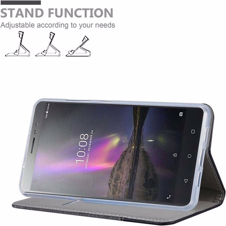 Produktbild Cadorabo Book Jeans Optik Cover (Lenovo P2)