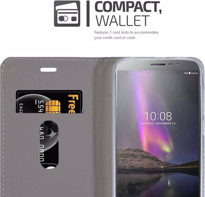 Produktbild Cadorabo Book Jeans Optik Cover (Lenovo P2)