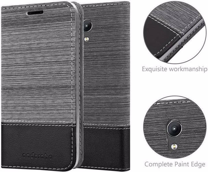 Produktbild Cadorabo Book Jeans Optik Cover (Lenovo P2)