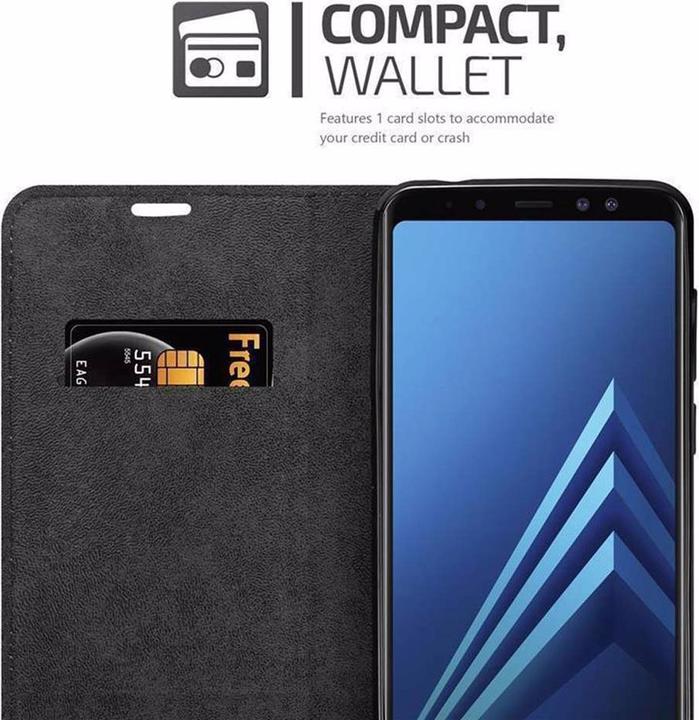 Actual product image Cadorabo Book Invisible Magnet Cover (Samsung Galaxy A8 (2018))