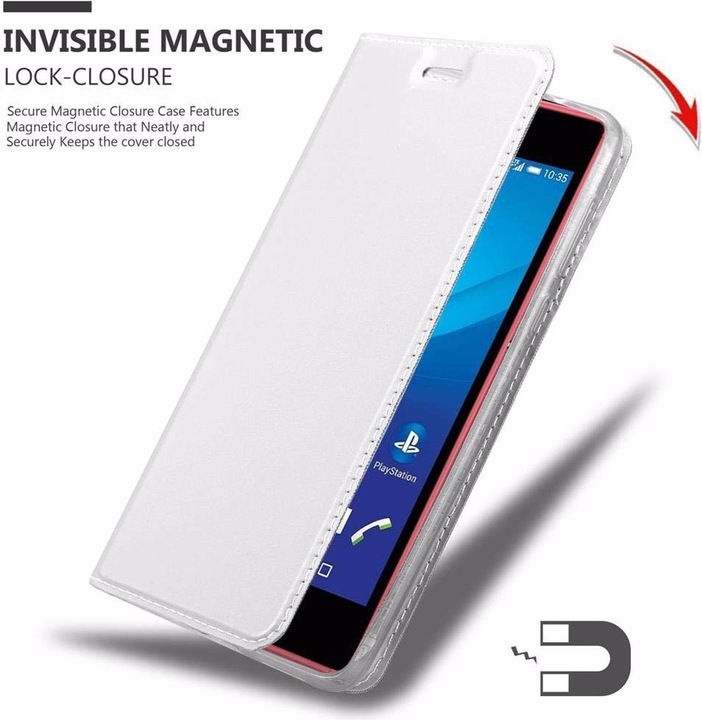 Produktbild Cadorabo Book Classy Style Cover (Sony Xperia M4 Aqua)