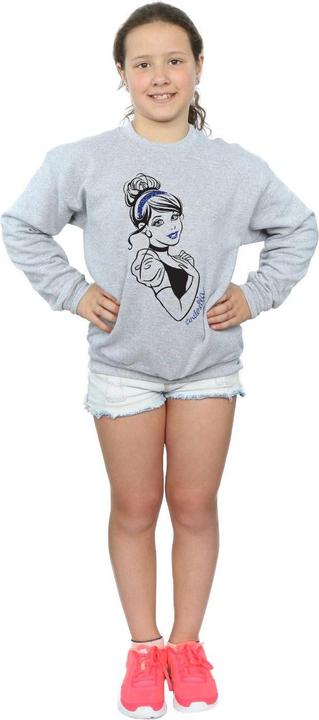 Produktbild Disney Princess Cinderella Glitter Sweatshirt Mädchen (128)