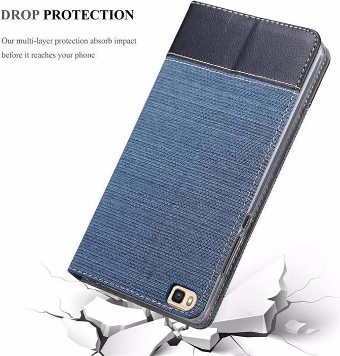 Actual product image Cadorabo Book Jeans Optics Cover (Huawei P8 Max)
