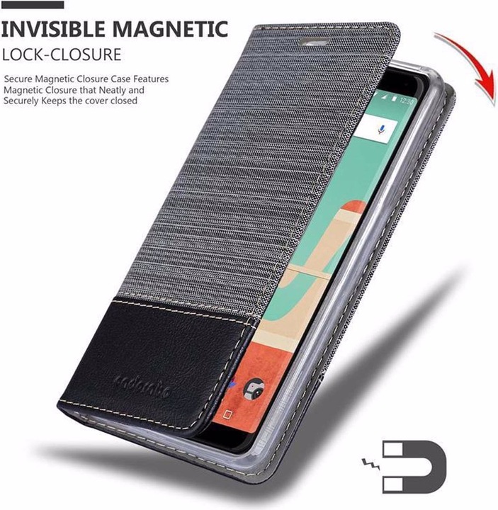 Produktbild Cadorabo Book Jeans Optik Cover (Wiko View Go)