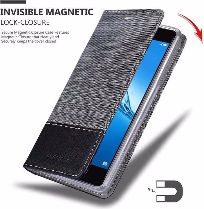 Produktbild Cadorabo Book Jeans Optik Cover (Huawei Enjoy 7 Plus)
