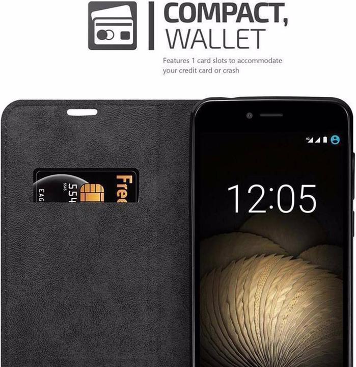 Image du produit Cadorabo Book Couverture magnétique invisible (BQ Aquaris U Plus)