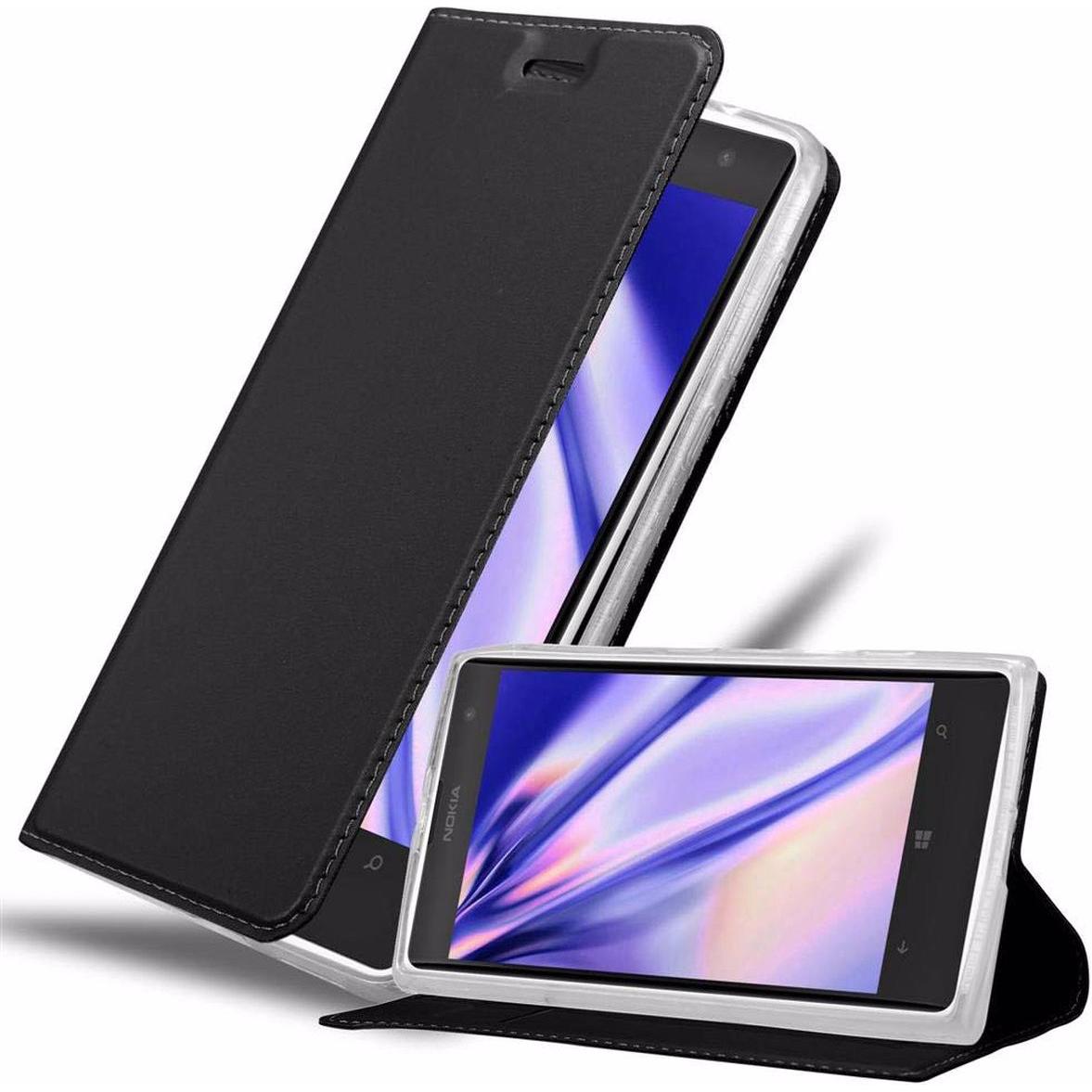 Thumbnail - Cadorabo Book Classy Style Cover (Nokia Lumia 1020), Smartphone Hülle, Schwarz
