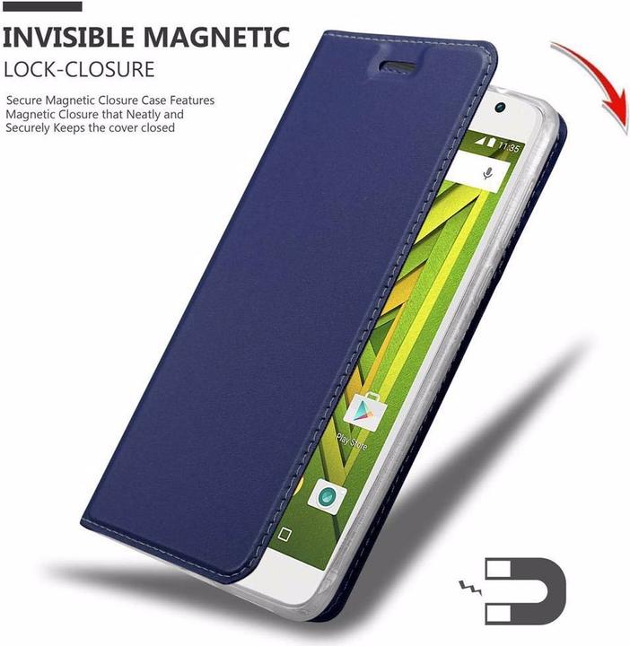 Produktbild Cadorabo Book Classy Style Cover (Motorola Moto X Play)