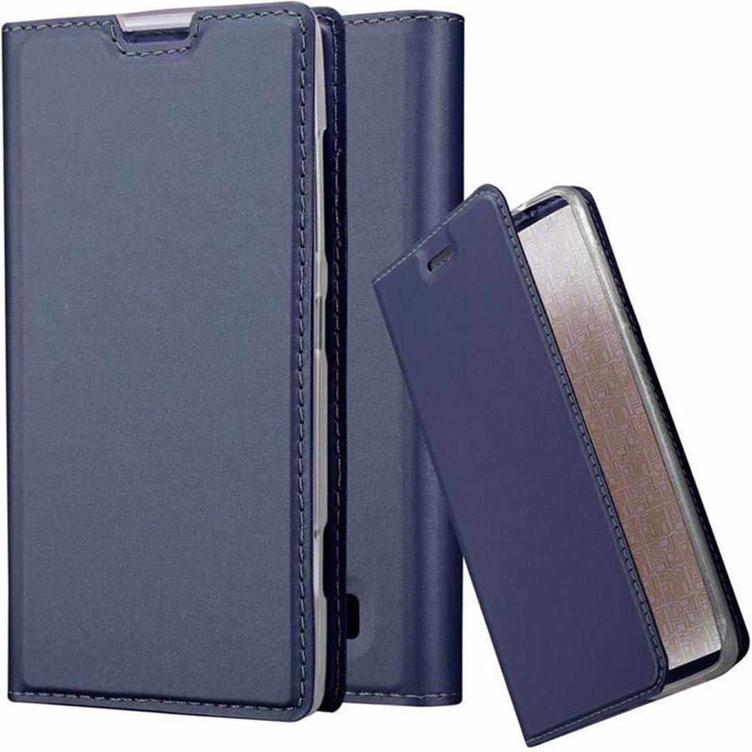 Cadorabo Book Classy Style Cover (Nokia Lumia 520), Smartphone Hülle, Blau