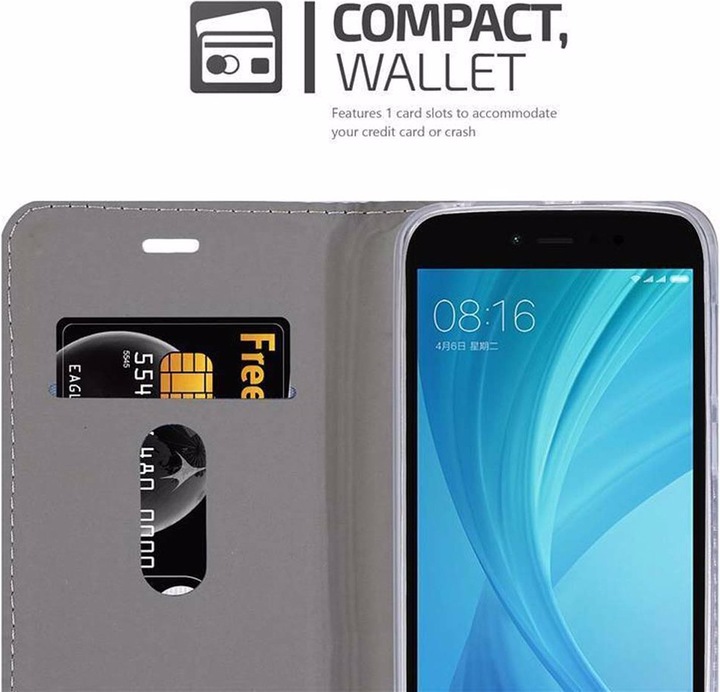Produktbild Cadorabo Book Jeans Optik Cover (Xiaomi Redmi Note 5A Prime)